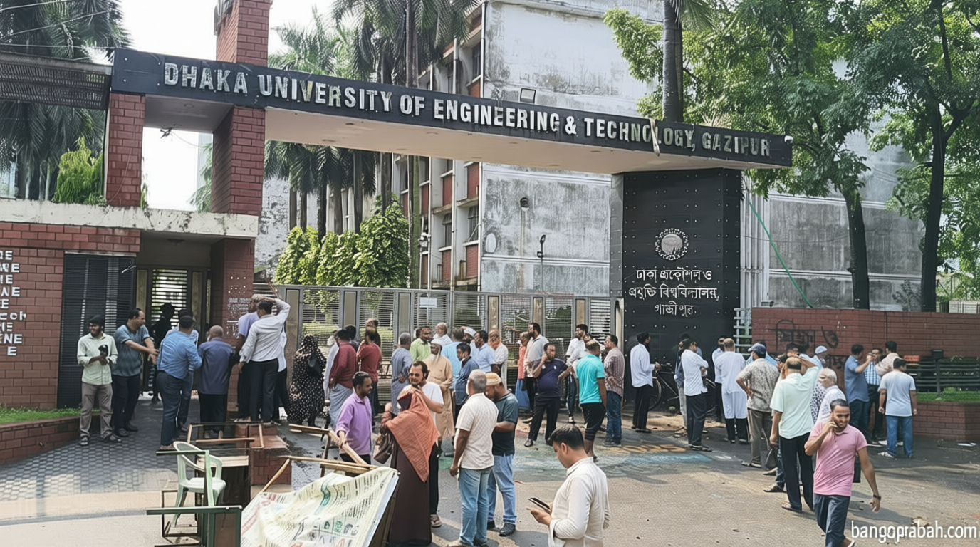 নতুন ভিসিকে ক্যাম্পাসে ঢুকতে বাধা, চলছে ‘ডুয়েট ব্লকেড’