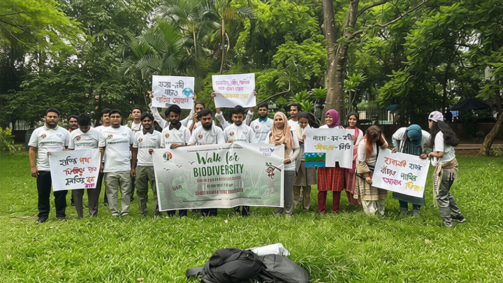 জীববৈচিত্র্য রক্ষার আহ্বানে বেঙ্গল পিস ফাউন্ডেশনের পদযাত্রা ও প্রদর্শনী