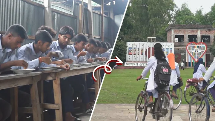 দই খাওয়া আদর্শ কলেজে ১০ টাকায় খাবার পান শিক্ষার্থীরা