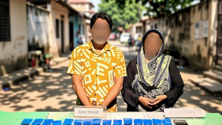 রাজধানীতে ১২ হাজার ইয়াবাসহ স্বামী-স্ত্রী গ্রেপ্তার