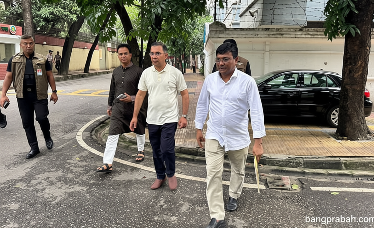 বাসভবন থেকে হেঁটে নিজের রাজনৈতিক কার্যালয়ে গেলেন প্রধানমন্ত্রী