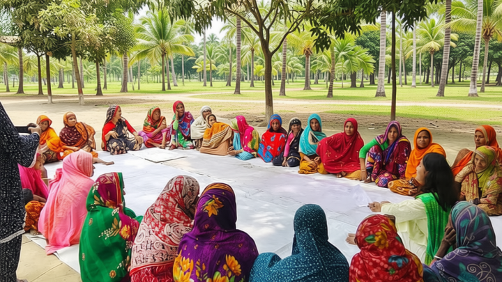 কুড়িগ্রামে জলবায়ু পরিবর্তনের প্রভাব ও সামাজিক সংকট নিরসনে মানববন্ধন ও আলোচনা সভা