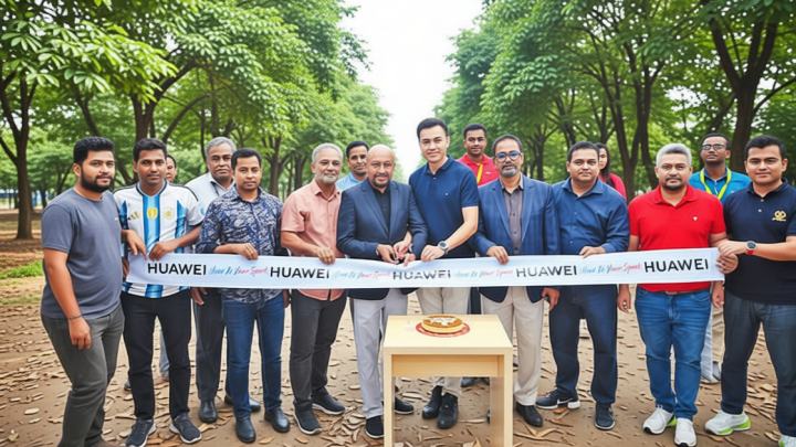 বসুন্ধরা সিটি শপিং মলে হুয়াওয়ের ডিসপ্লে জোন
