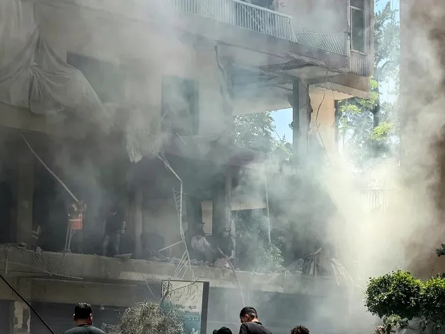 an-Israeli-air-raid