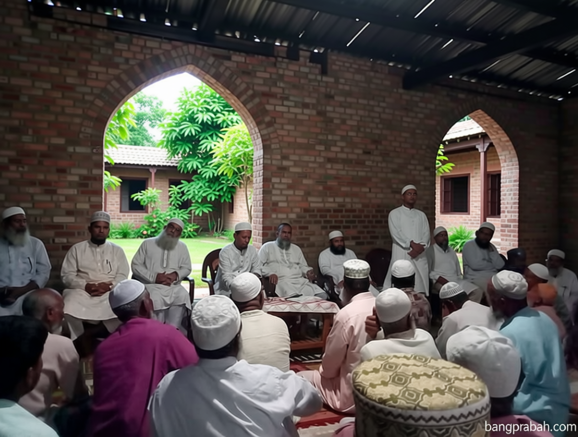 রংপুরে ইউপি নির্বাচনের প্রার্থী বাছাইয়ে মসজিদে চেয়ার–টেবিল বসিয়ে জামায়াতের সভা