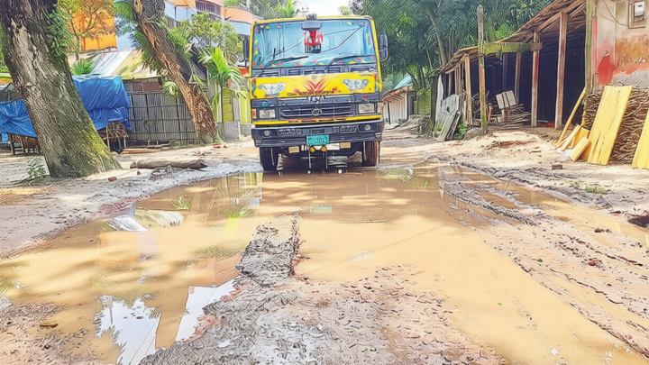 সড়ক বেহাল, কার্যাদেশের পরও শুরু হয়নি কাজ