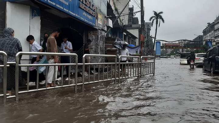 ঢাকায় ৬ ঘণ্টায় ৭৬ মিলিমিটার বৃষ্টি