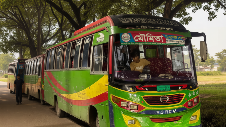 ৭৫ হাজার টাকা ক্ষতিপূরণ দেওয়ার পর ছাড়া হলো আটক ৬ বাস