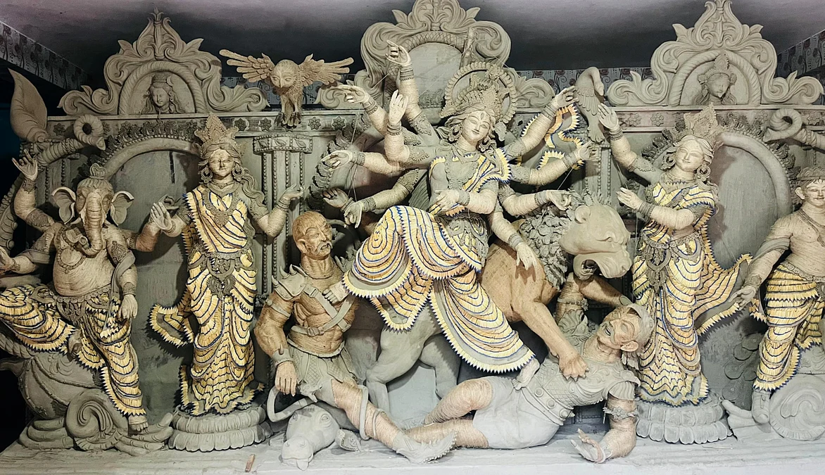 KhulnaDH159620260831Satkhira-brahmarajpur-matchstick-durga-pic-3
